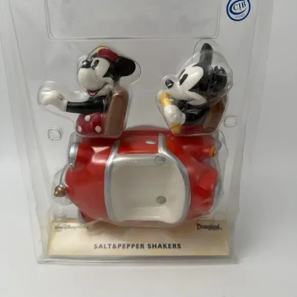 RARE Disney Mickey & Minnie Mouse Car Salt & Pepper Shakers - Picture 2 of 7